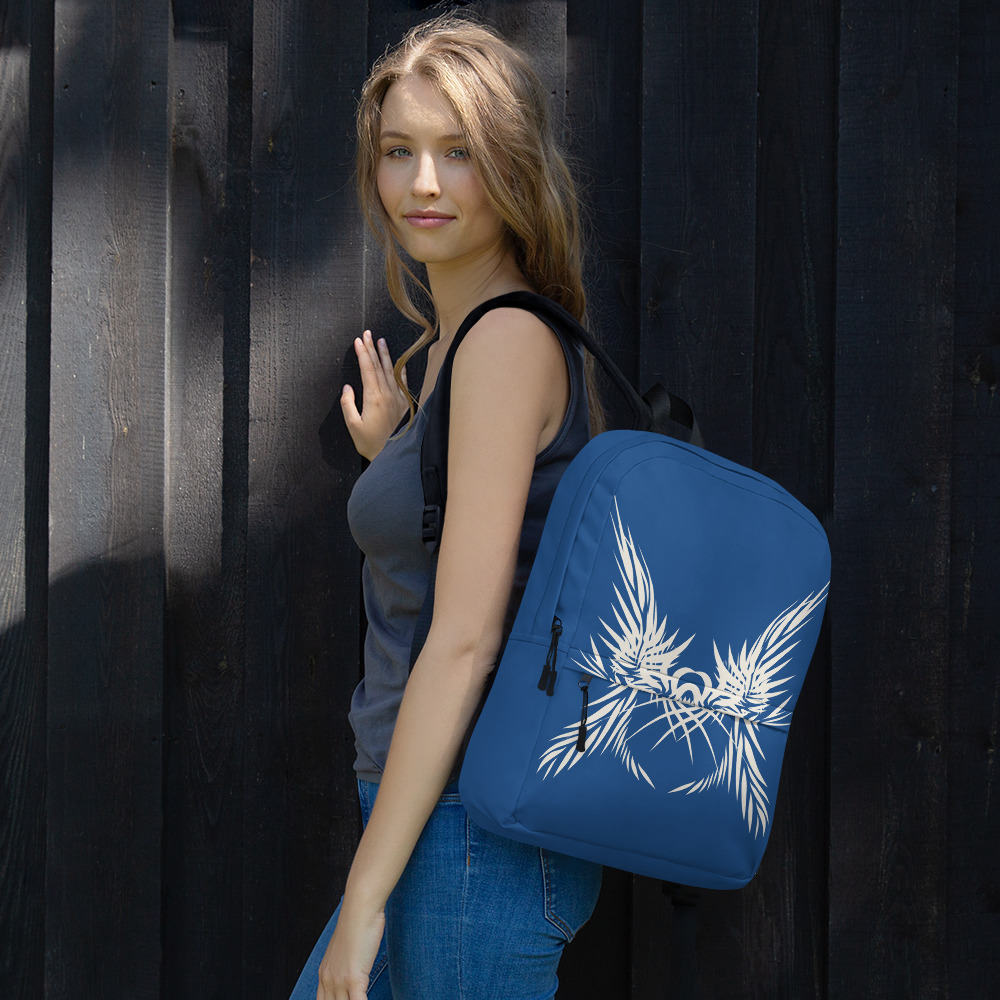 Rugzak Backpack 1 Tiger Power Up : detail 12: klassiek blauw wit-classic blue white