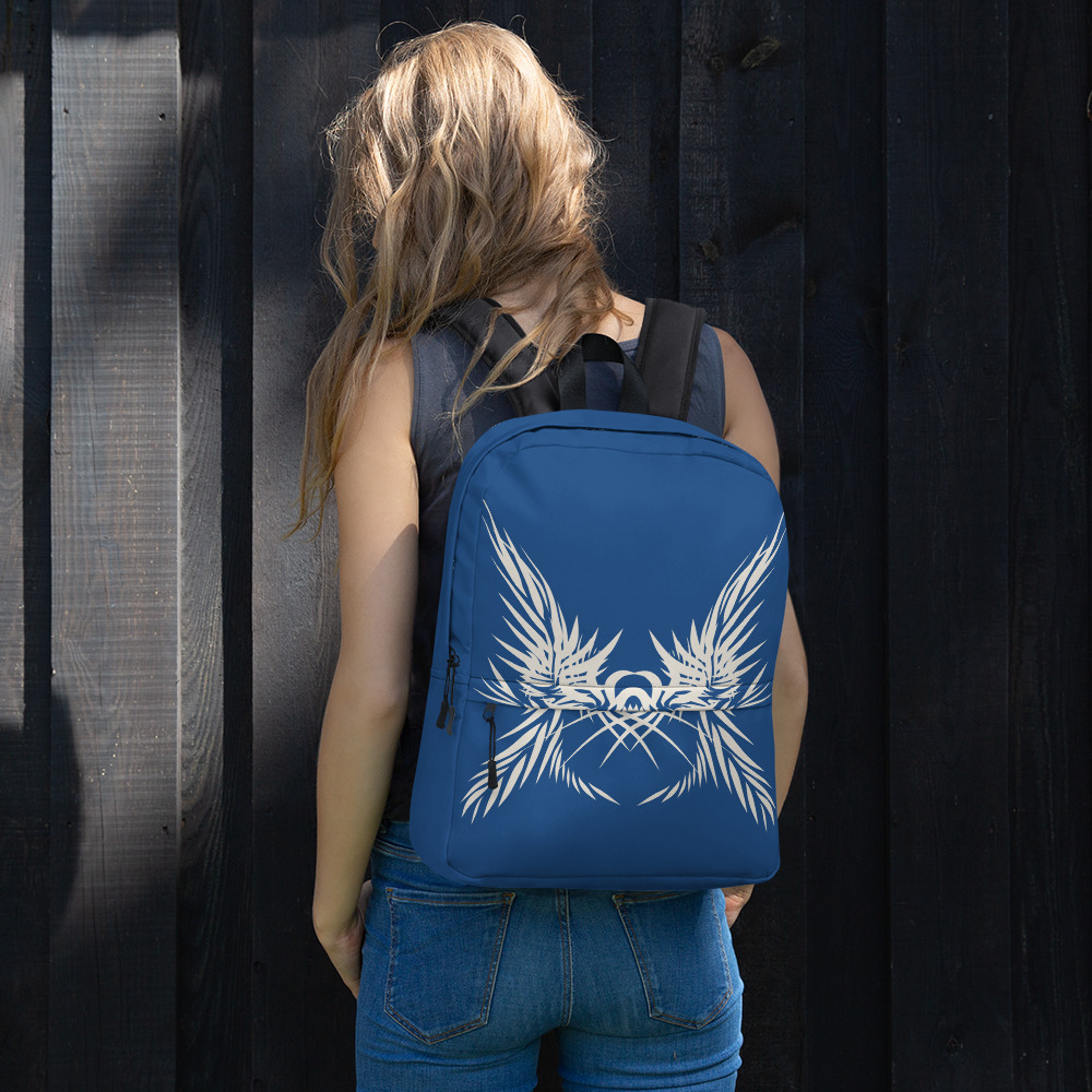 Rugzak Backpack 1 Tiger Power Up : detail 3: klassiek blauw wit-classic blue white