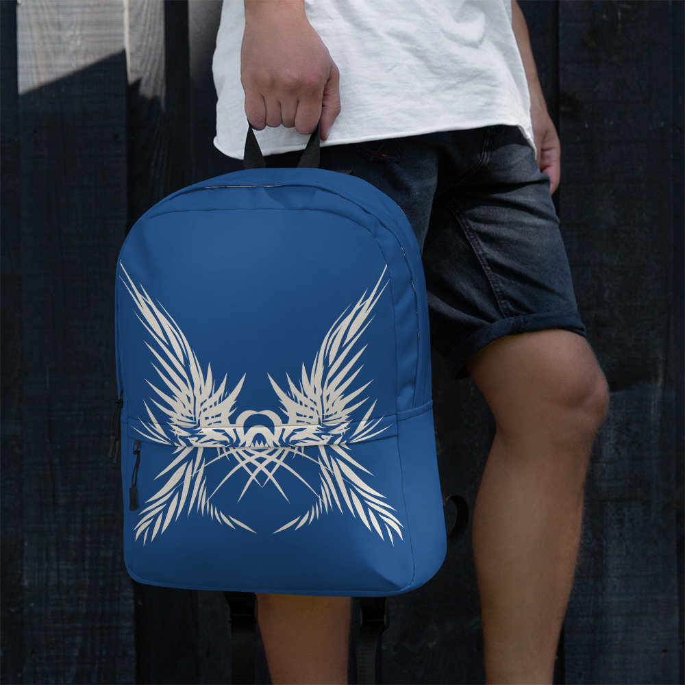 Rugzak Backpack 1 Tiger Power Up : detail 9: klassiek blauw wit-classic blue white