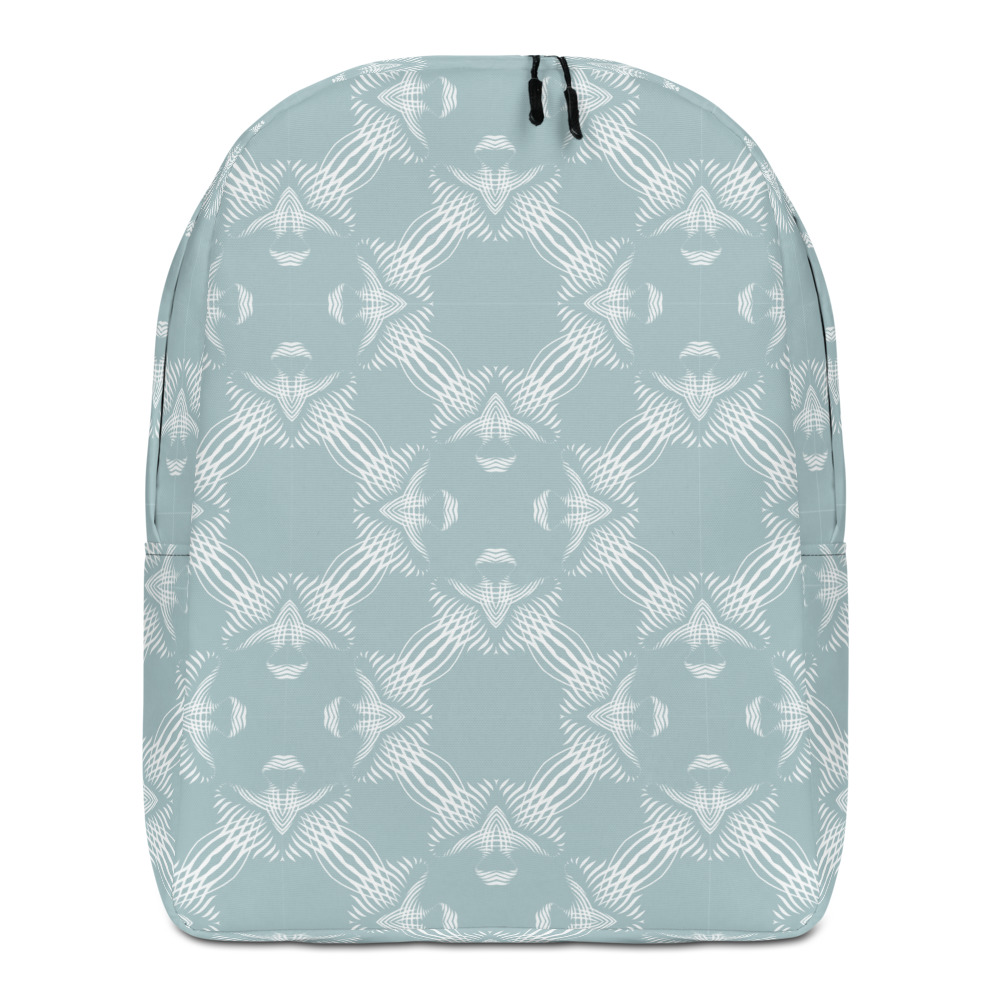Rugzak Backpack Proud Pattern voorkant: front 1: mint groen wit : mint green white