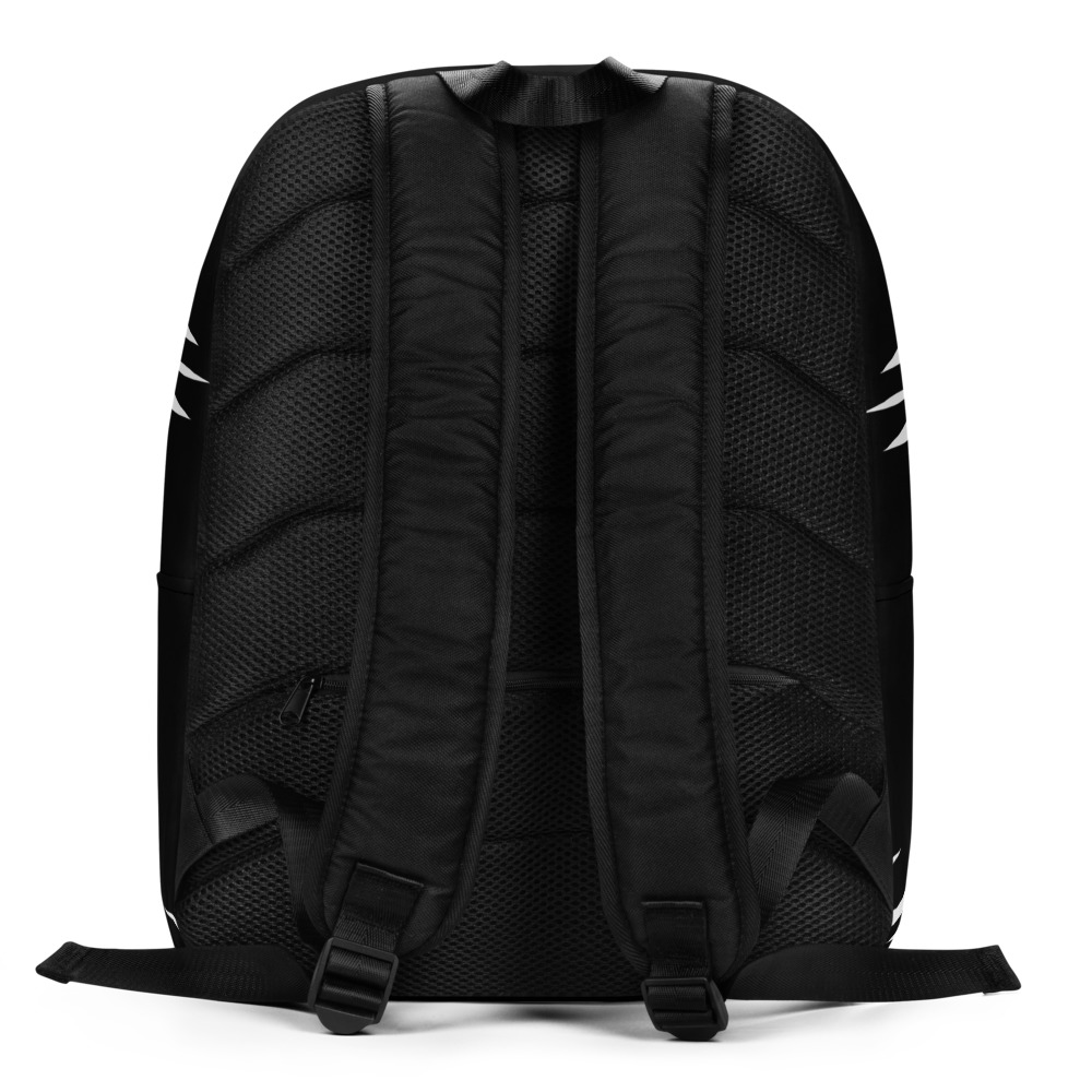 Rugzak Backpack Tiger Power Up : zijkant : detail 1 : zwart wit: black white