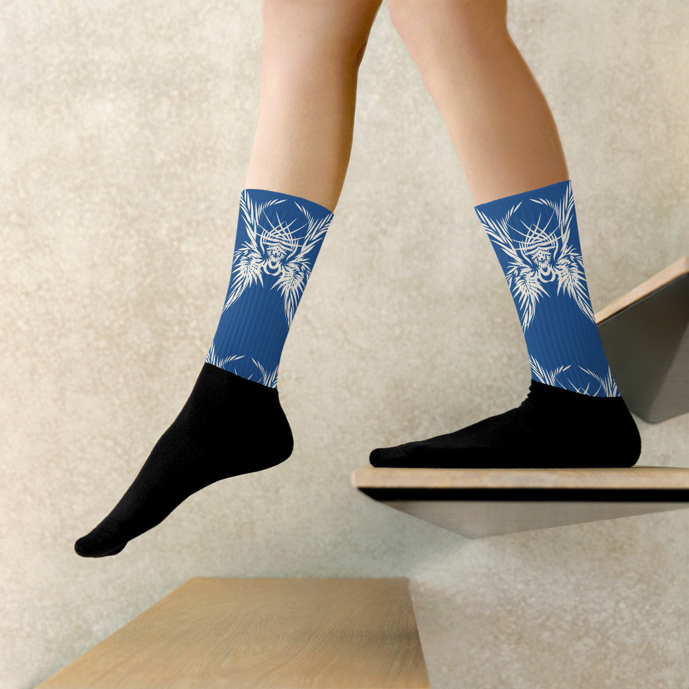 Sokken Socks Tiger Power Up : detail 4: klassiek blauw wit-classic blue white