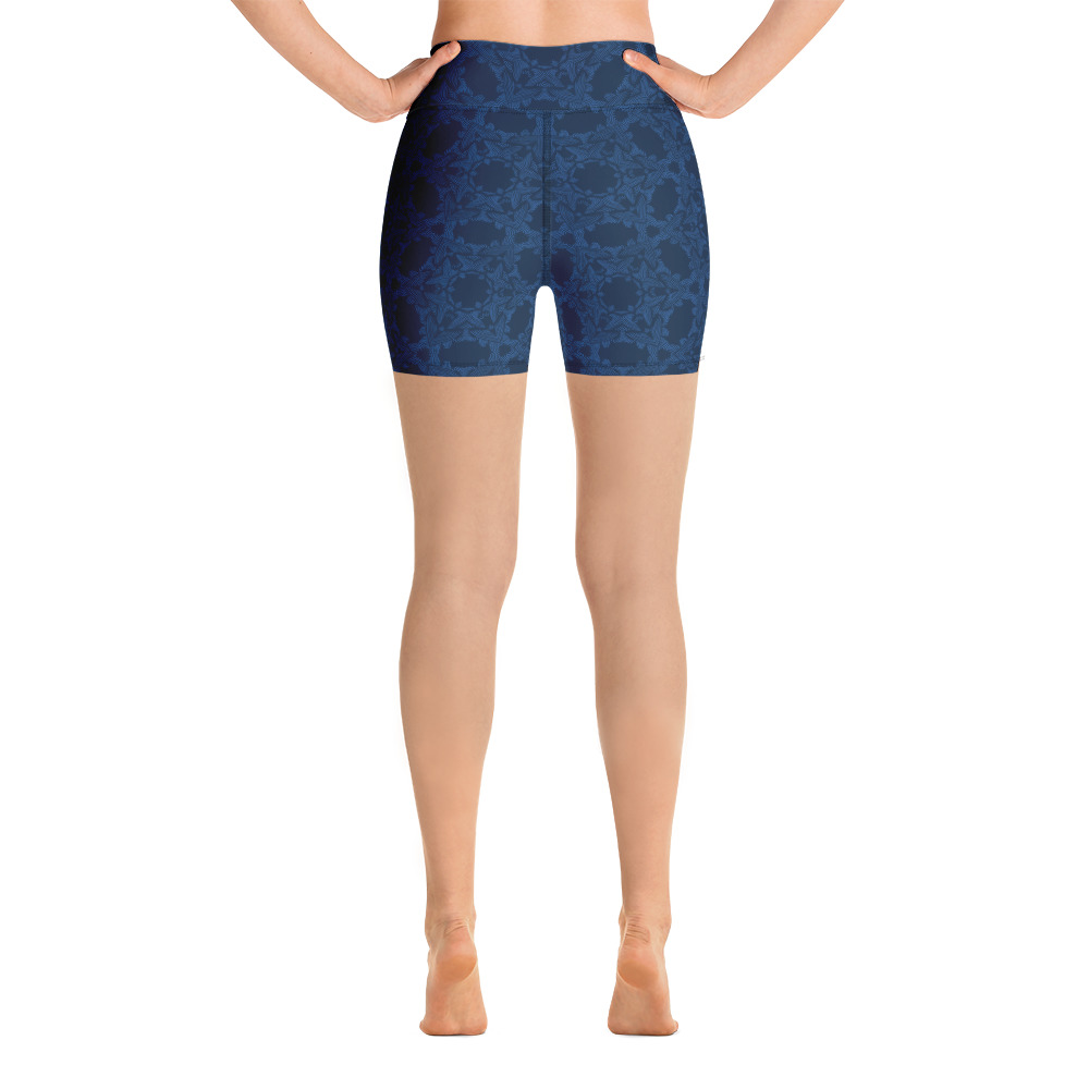 Yoga Sport Short Grace in Lace : klassiek blauw donkerblauw - classic blue dark blue : achterkant: backside 1