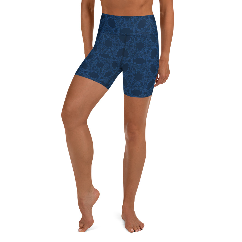 Yoga Sport Short Grace in Lace : klassiek blauw donkerblauw - classic blue dark blue: voorkant: front 2