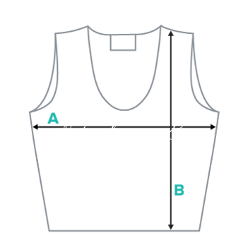 59888_product_size_guide Unieke Yoga Sport Croptop